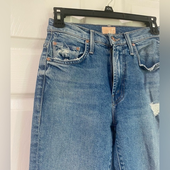 Mother The Insider Ankle Jeans in Bloom And Doom Medium Wash Size 24 Preppy - Picture 5 of 15